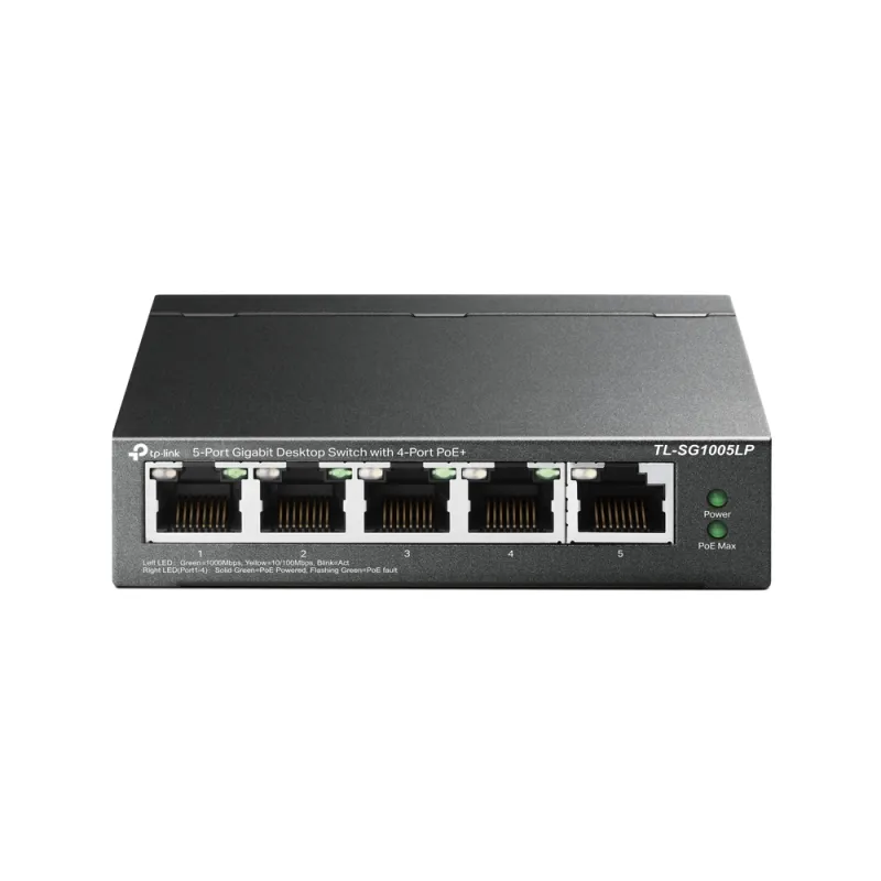 TP-Link TL-SG1005LP | Přepínač | 5x RJ45 1000Mb/s, 4x PoE, Desktop