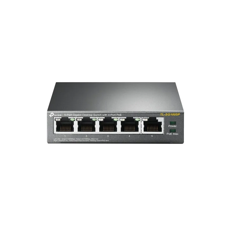 TP-Link TL-SG1005P | Schalter | 5x RJ45 1000Mb/s, 4x PoE, Desktop