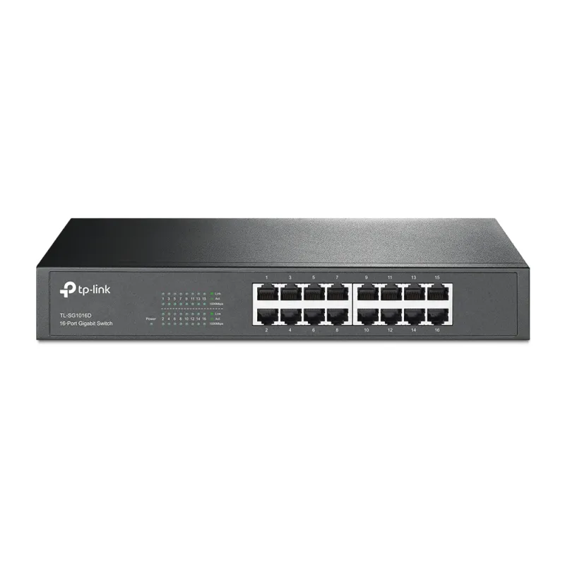 TP-Link TL-SG1016D | Switch | 16x RJ45 1000Mb/s, Rack, non gestito
