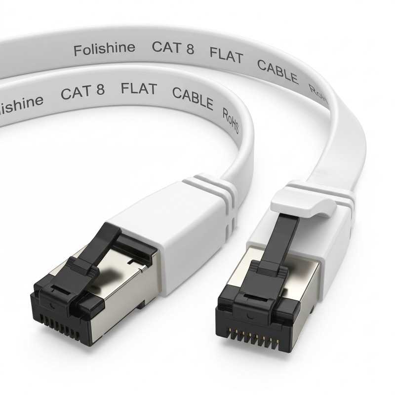 Extralink Kat.8 U/FTP 5m 40G Beyaz, Patchcord LAN, düz, Bakır ağ kablosu bükümlü çift - Görsel 7