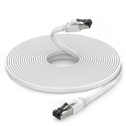Extralink Kat.8 U/FTP 5m 40G Beyaz, Patchcord LAN, düz, Bakır ağ kablosu bükümlü çift - Görsel 8