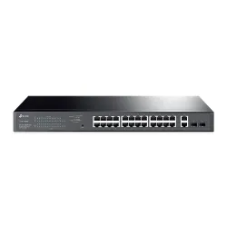 TP-Link TL-SG1428PE | Přepínač | 24x RJ45 1000Mb/s PoE+, 2x RJ45 1000Mb/s, 2x SFP, 250W