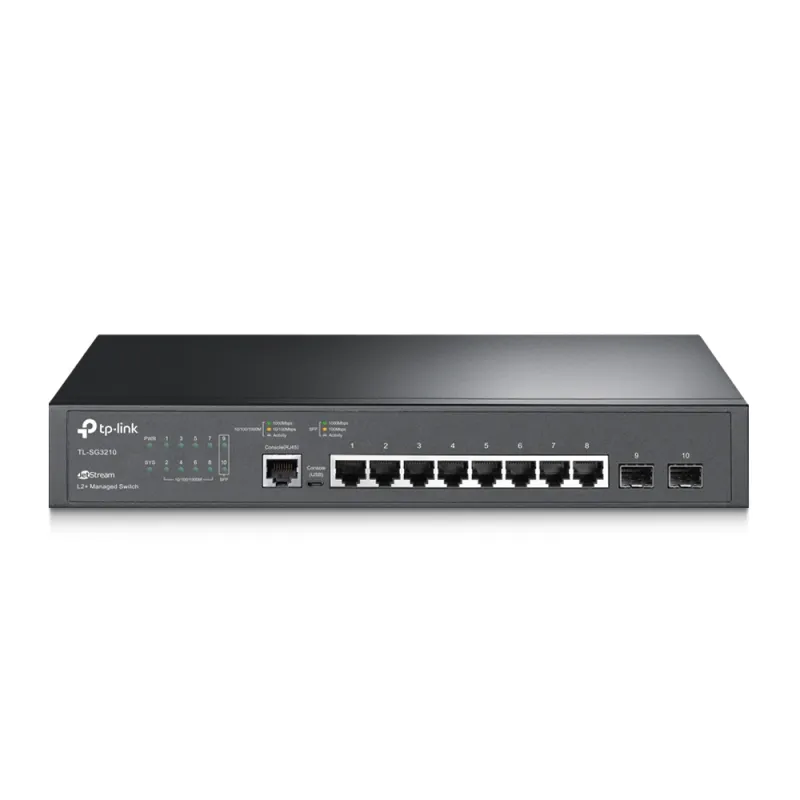 TP-Link TL-SG3210 | Switch | 8x RJ45 1000Mb / s, 2x SFP, Rack, Gerenciado