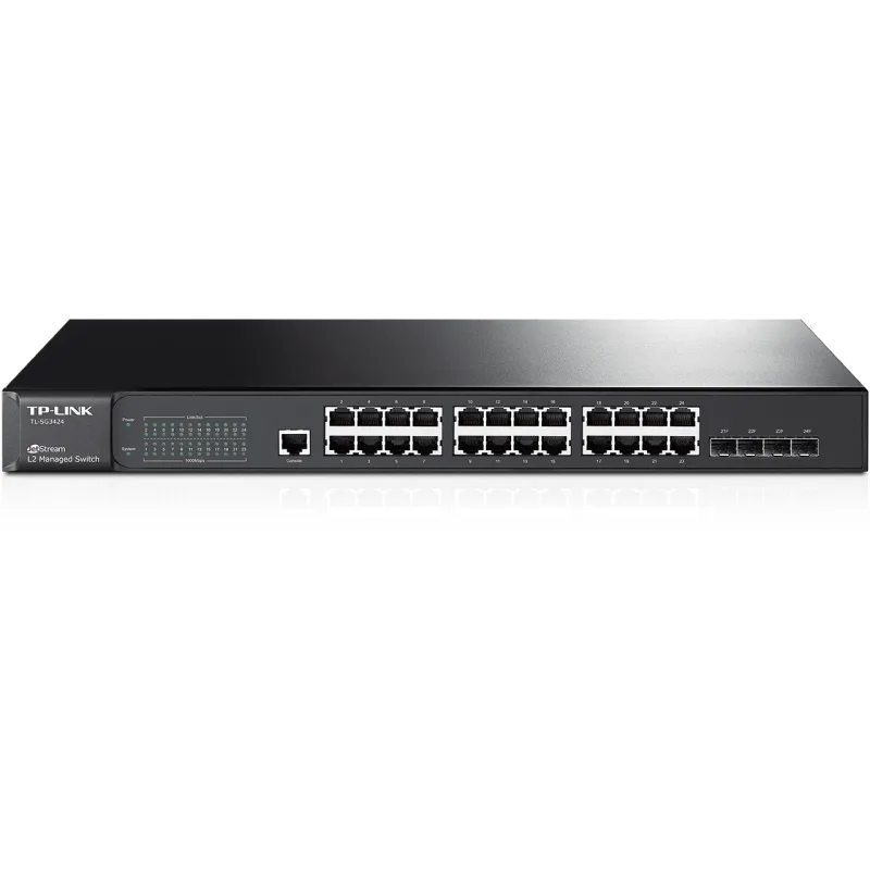 TP-Link TL-SG3424 | Switch | 24x RJ45 1000Mb / s, 4x SFP, Rack, Gerenciado