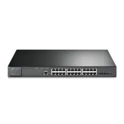 Коммутатор TP-Link TL-SG3428XMP, JetStream, 24x RJ45 1000Mb/s PoE+, 4x SFP+, L2+, 384W