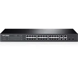 Коммутатор TP-Link TL-SL2428, 24x RJ45 100Mb/s, 4x RJ45 1000Mb/s, 2x SFP, Раковина, Управляемый