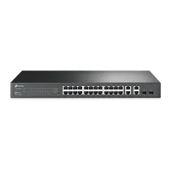 TP-Link TL-T1500G-28TC (TL-SL2428) | Switch | 24x RJ45 100Mb / s, 4x RJ45 1000Mb / s, 2x SFP, Rack, Gerenciado