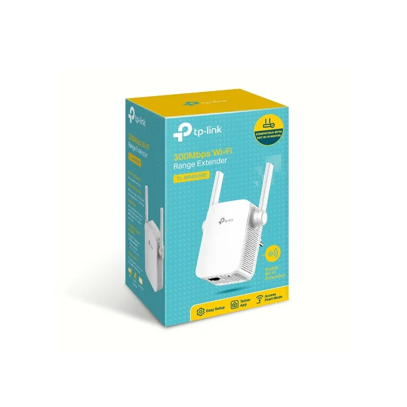 Усилитель сигнала WiFi TP-Link TL-WA855RE, N300, 1x RJ45 100Mb/s