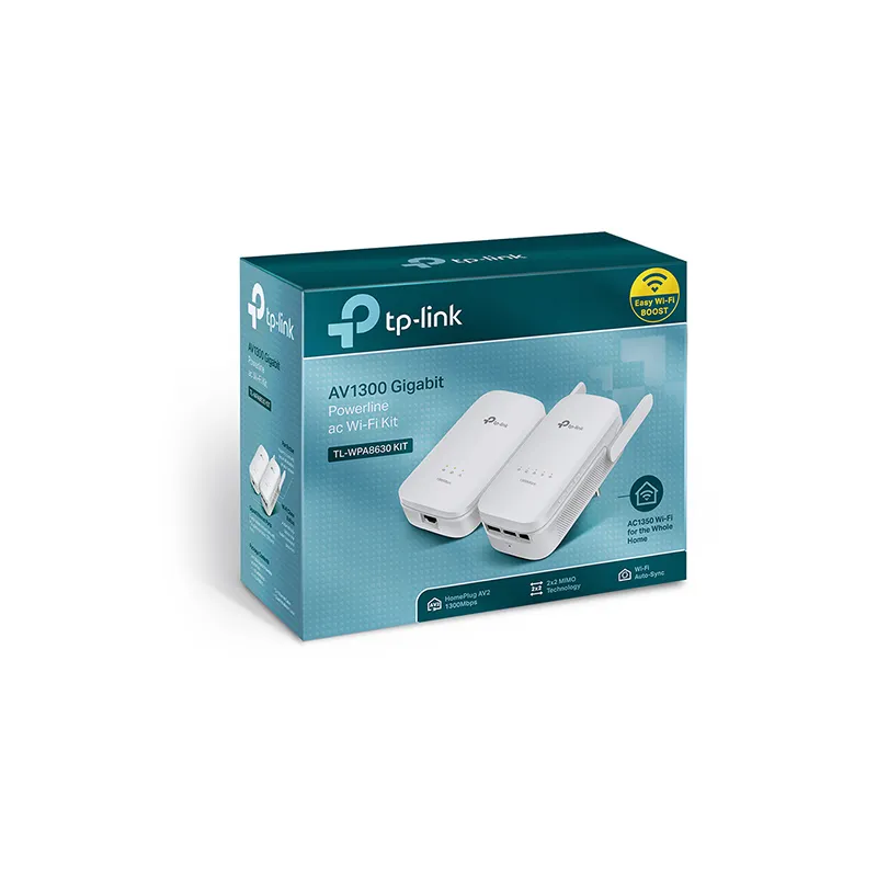 TP-Link TL-WPA8630 Kiti Erişim Noktası ile Powerline Adaptör Seti, HomePlug AV1300