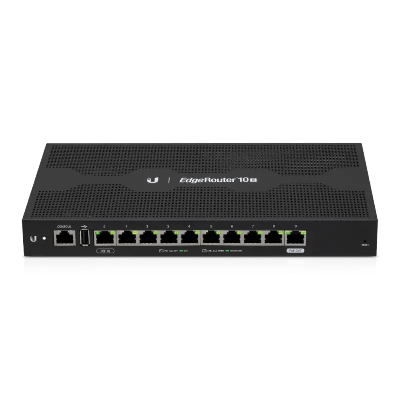 Ubiquiti ER-10X | Router | EdgeMAX EdgeRouter, 10x RJ45 1000Mb/s, 1x PoE Durchgang