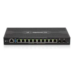 Ubiquiti ER-12P | Router | EdgeMAX EdgeRouter, 10x RJ45 1000Mb/s PoE, 2x SFP