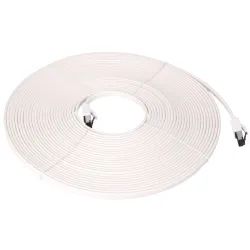 EXTRALINK LAN PATCHCORD CAT.8 U/FTP 15M 40G FLAT SHIELDED FOILED TWISTED PAIR BARE COPPER WHITE - Obrázek 2
