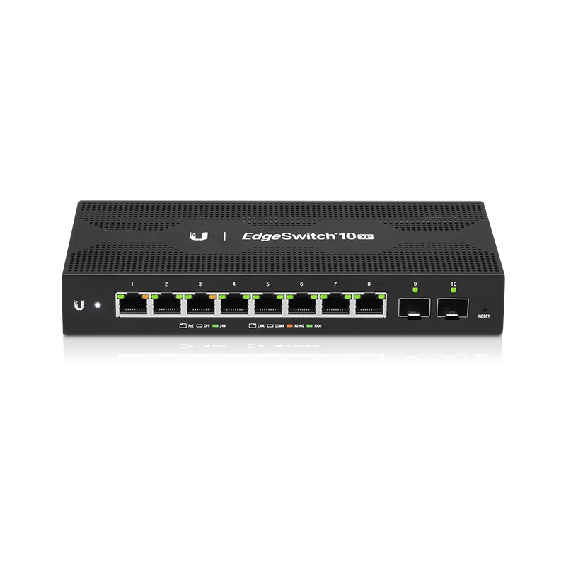 Ubiquiti ES-10XP | Switch | EdgeMAX EdgeSwitch, 8x RJ45 1000Mb/s PoE, 2x SFP
