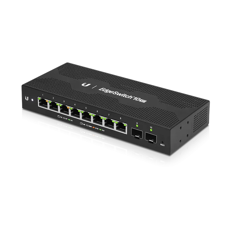 Ubiquiti Switch ES-10XP, EdgeMAX EdgeSwitch, 8x RJ45 1000Mb/s PoE, 2x SFP
