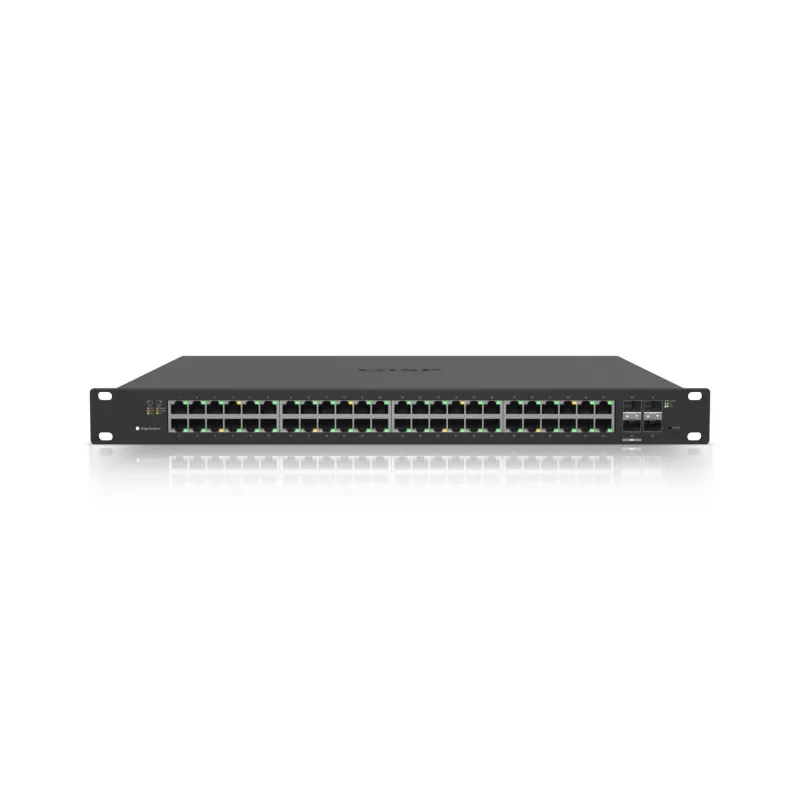 Ubiquiti ES-48-500W | Schalter | EdgeMAX EdgeSwitch, 48x RJ45 1000Mb/s PoE+, 2x SFP+, 2x SFP, 500W