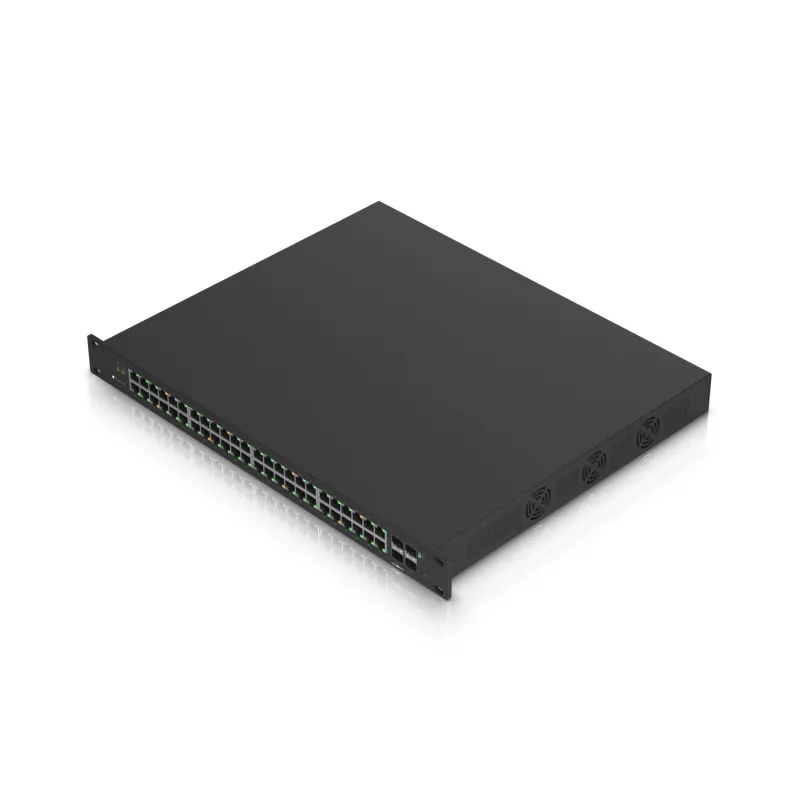 Ubiquiti ES-48-500W | Schalter | EdgeMAX EdgeSwitch, 48x RJ45 1000Mb/s PoE+, 2x SFP+, 2x SFP, 500W