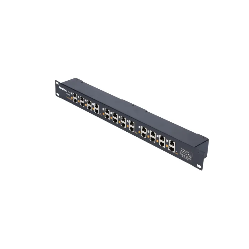 Extralink Gigabit PoE Enjektörü 12 Port, 12x 1000Mb/s RJ45, Raf Montaj Kutusu - Görsel 4