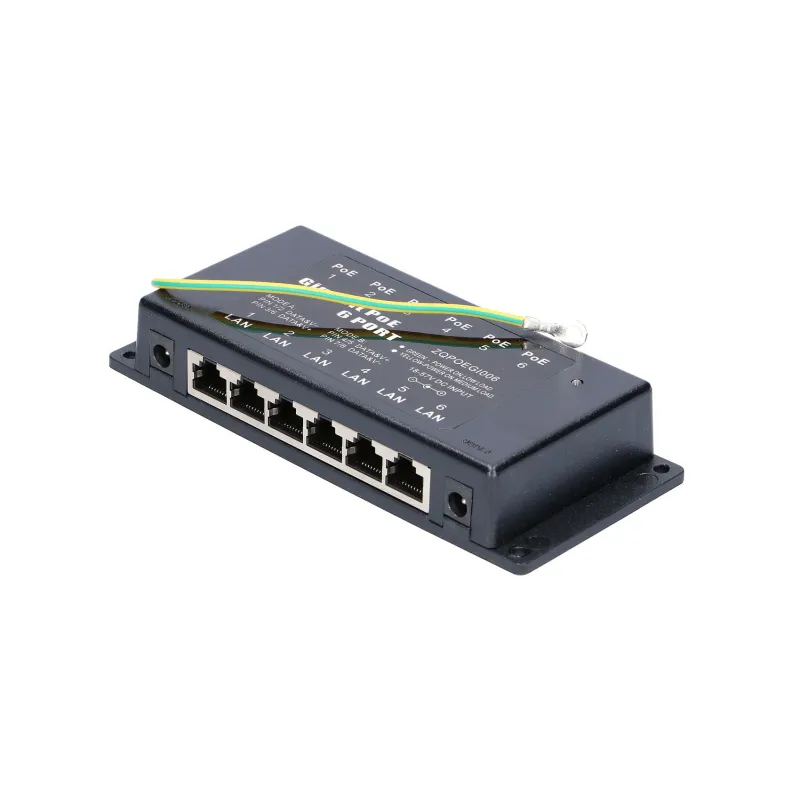 Extralink 6-Port Gigabit PoE-Injektor, 6x 1000Mb/s RJ45 - Bild 6