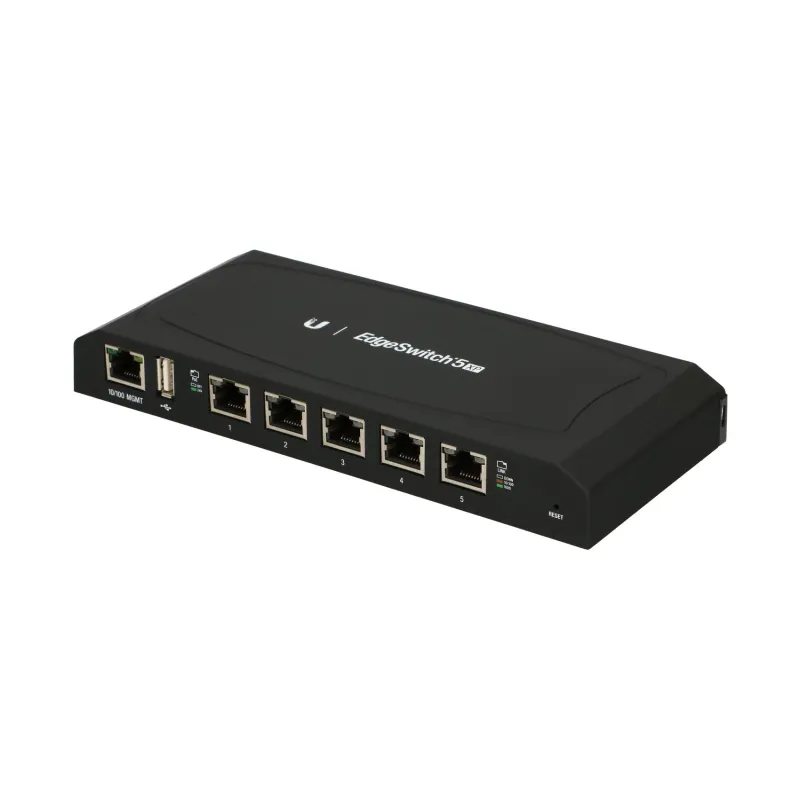 Ubiquiti ES-5XP Anahtarı, EdgeSwitch, 5x RJ45 1000Mb/s PoE, 60W