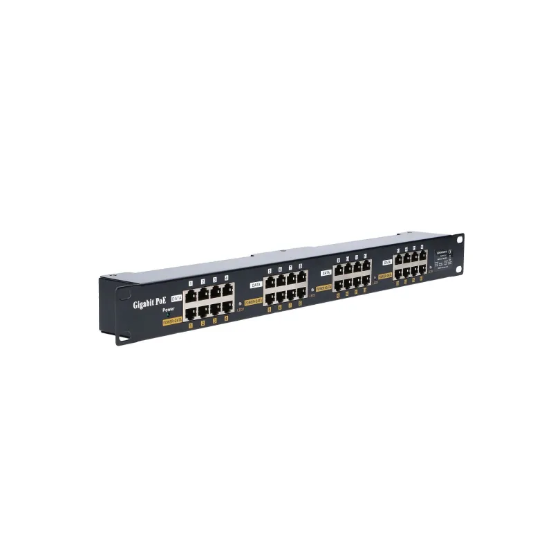 Extralink 16 Portowy | Gigabit PoE Injector | 16x 1000Mb/s RJ45, Obudowa Rack - Zdjęcie 6