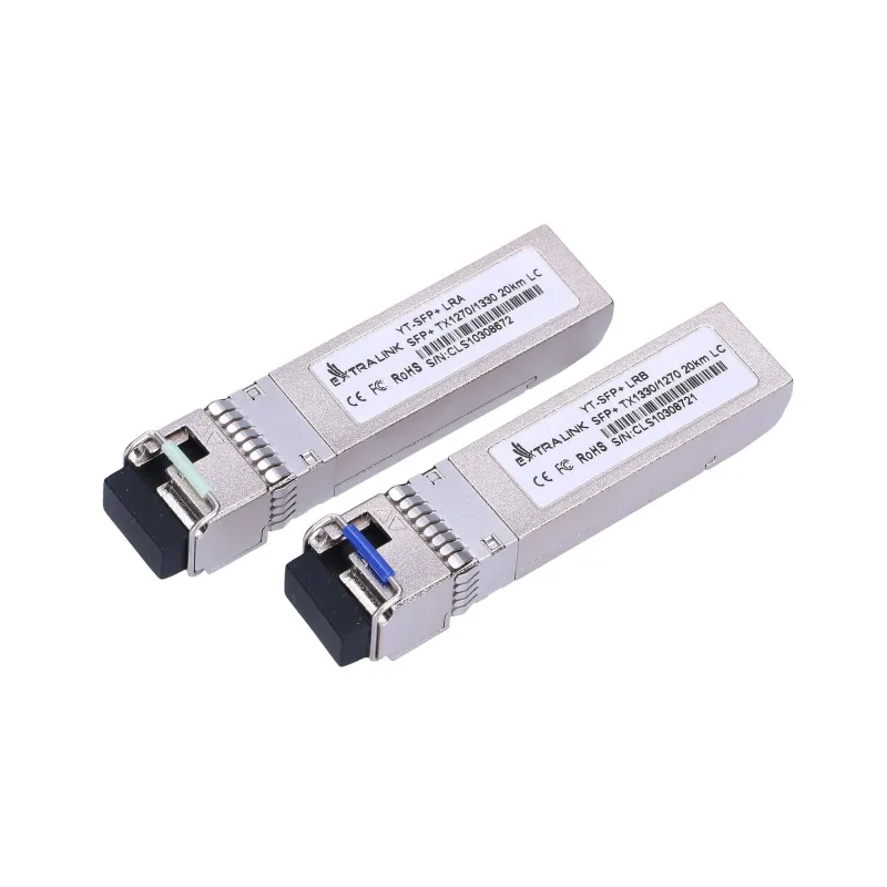 Módulo SFP+ WDM Extralink SFP+ 10G, 10Gbps 1270/1330nm, Modo Único, 20km, LC, DOM, Par - Imagem 2