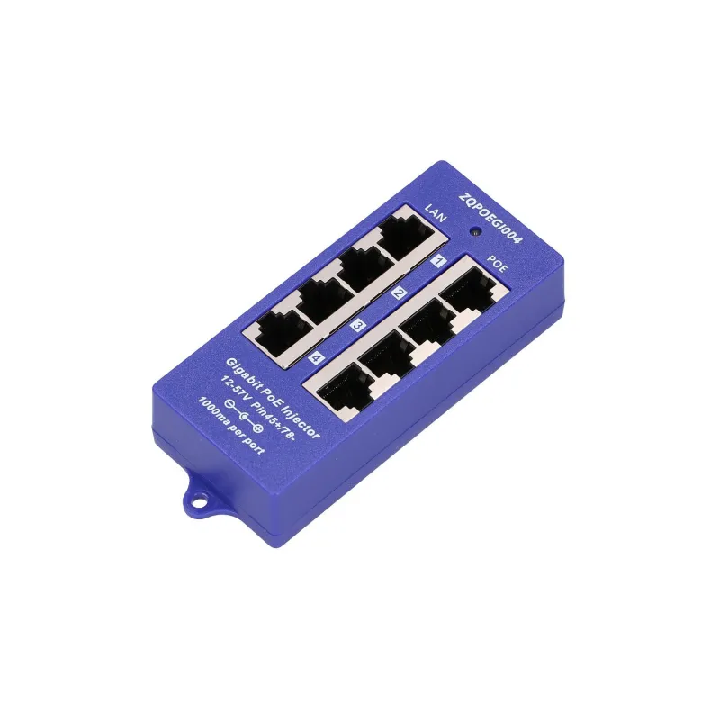 Iniettore PoE Gigabit Extralink 4 Porte, 4x 1000Mb/s RJ45 - Immagine 2