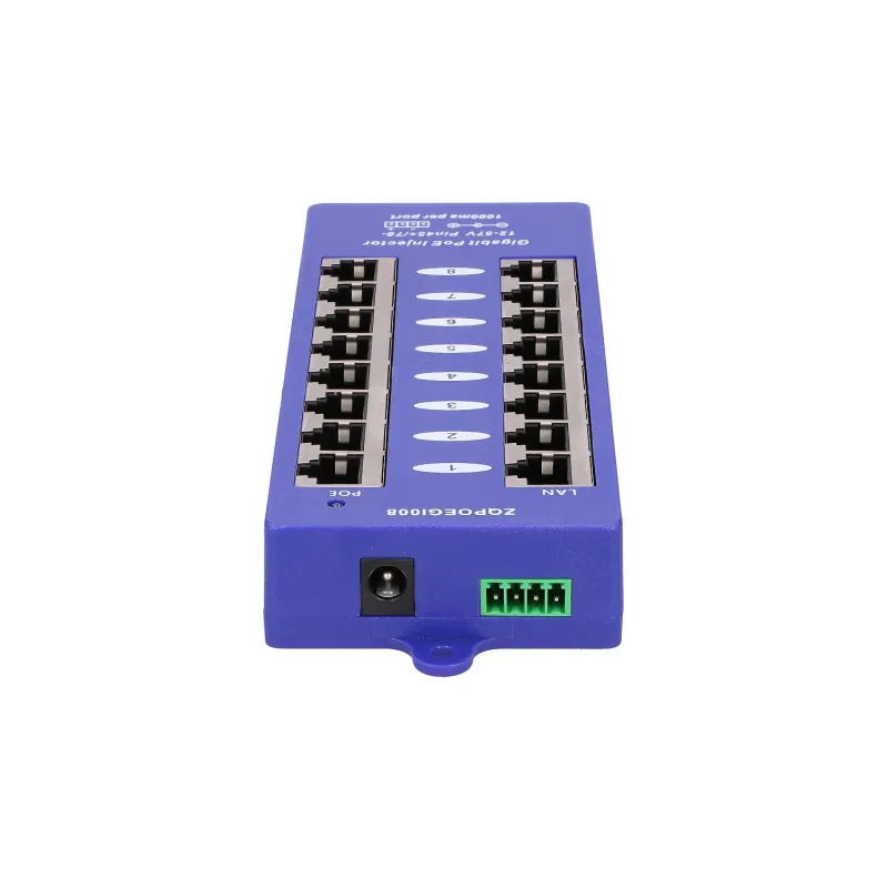 Iniettore PoE Gigabit Extralink 8 Porte, 8x 1000Mb/s RJ45, Modalità B - Immagine 4