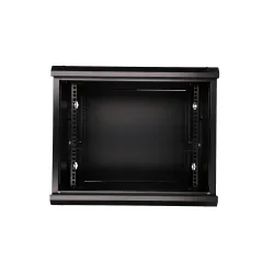 Extralink 9U 600x600 Black Wall-Mounted Rack Cabinet - Image 3