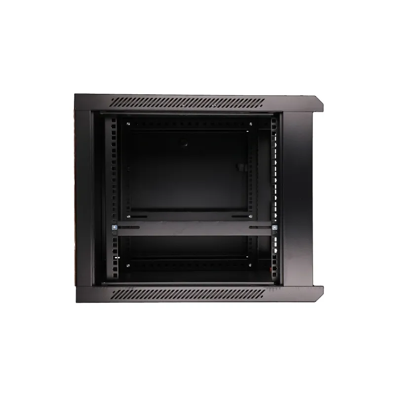 Extralink 9U 600x600 Black Wall-Mounted Rack Cabinet - Image 6