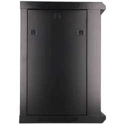 Extralink 12U 600x450 Black Wall-Mounted Rack Cabinet - Image 5