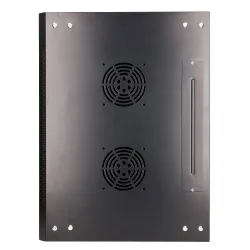 Extralink 12U 600x450 Black Wall-Mounted Rack Cabinet - Image 7