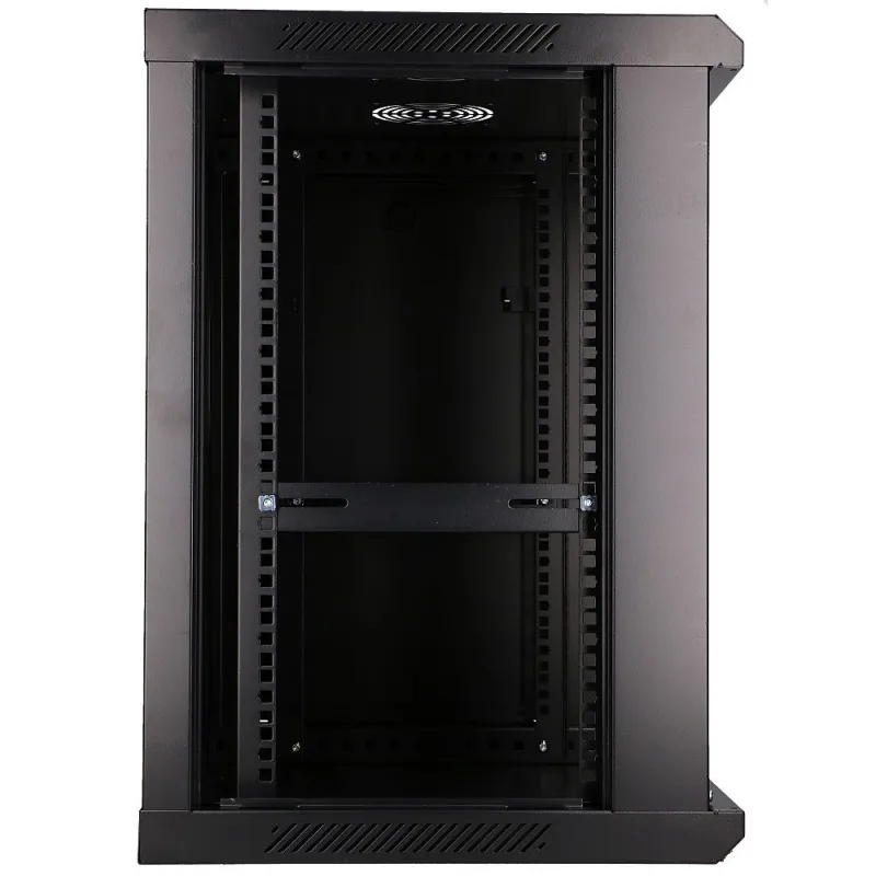 Extralink 12U 600x600 Black Wall-Mounted Rack Cabinet - Image 6