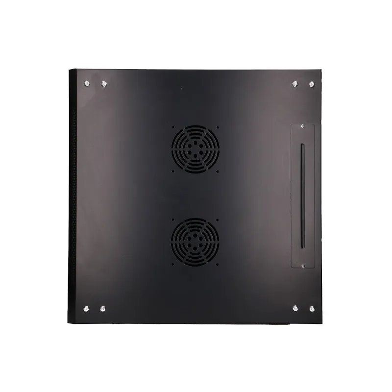 Extralink 12U 600x600 Black Wall-Mounted Rack Cabinet - Image 7