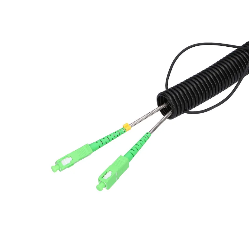 Extralink 2J SC/APC-SC/APC | Patchcord | Jednomodowy, Zewnętrzny, DUPLEX G657A2, 100m - Zdjęcie 3