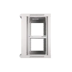 Extralink 12U 600x600 Gray Wall-Mounted Rack Cabinet - Image 6