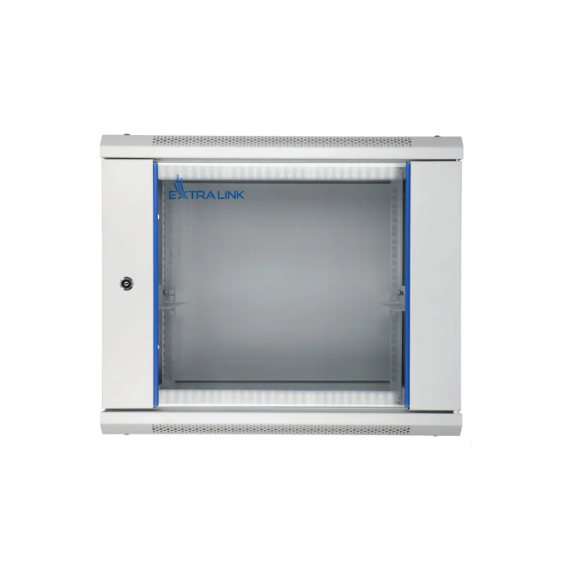 Extralink 9U 600x600 Gray Wall-Mount Rack Cabinet - Image 2