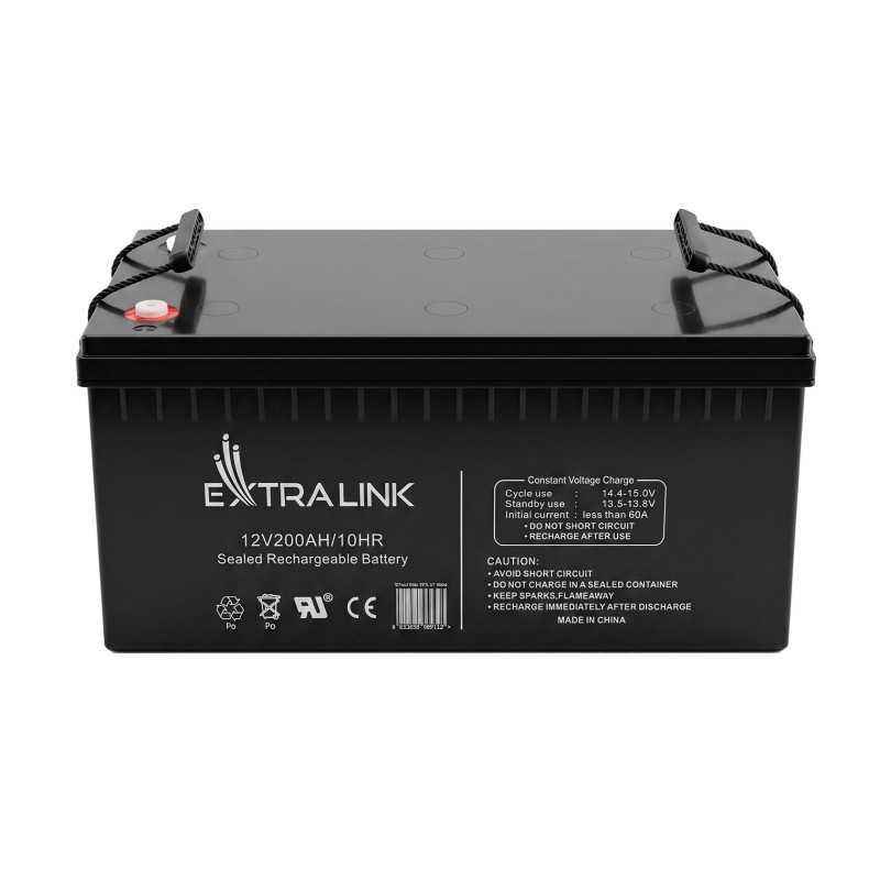 Extralink AGM Akü 12V 200Ah, bakım gerektirmeyen - Görsel 2