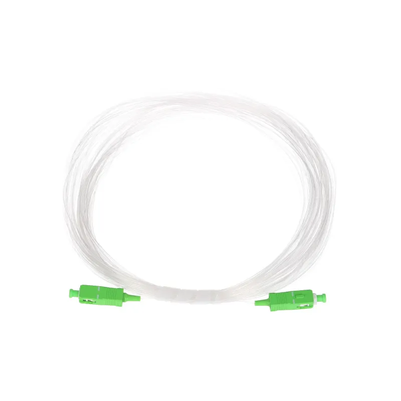 Extralink SC/APC-SC/APC | Patchcord przezroczysty | Jednomodowy, Simplex, G.657B3, 0,9mm, 25m
