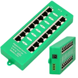 Injektor PoE Gigabit Extralink на 8 Портов, Активный, 8...