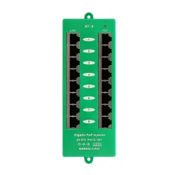 Extralink 8-Port Gigabit PoE Injektor, Aktiv, 8 Gigabit-Ports 802.3at/af, Modus A - Bild 4