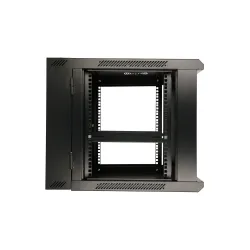 Extralink 12U 600x600 AZH Czarna | Szafa rack | montowana na ścianie, dwusekcyjna - Zdjęcie 6