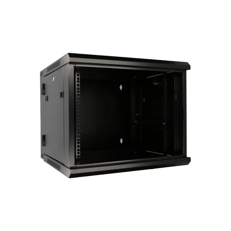 Extralink 6U Duvara Monte Rack Kabin 600x600 AZH Siyah, İki Bölmeli - Görsel 2