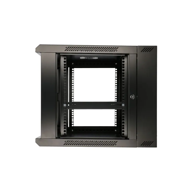 Extralink 6U Duvara Monte Rack Kabin 600x600 AZH Siyah, İki Bölmeli - Görsel 7