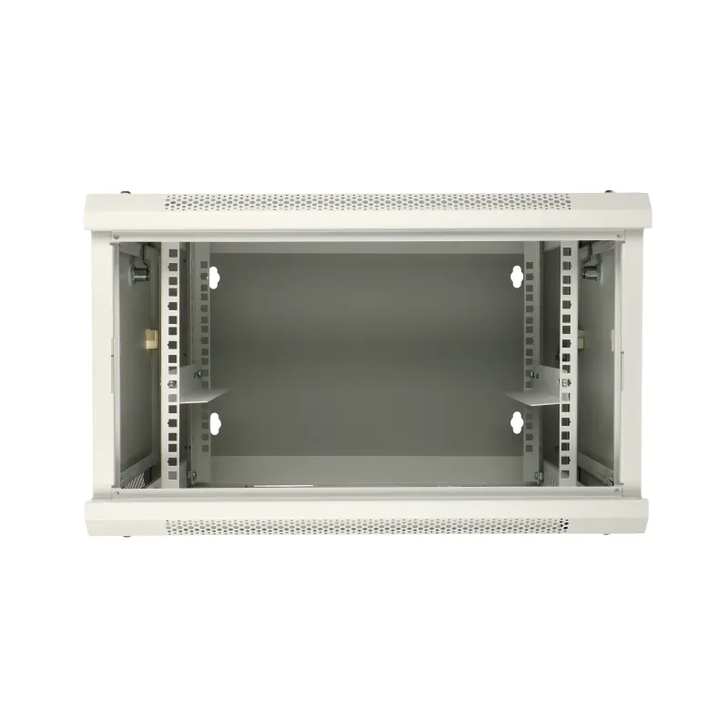 Extralink 6U Wall-Mounted Rack Cabinet 600x600 Gray, Two-Section - Image 3