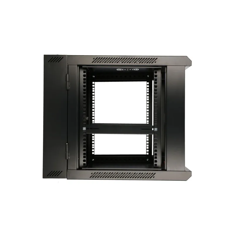 Armário Rack Extralink 9U 600x600 AZH Preto, montado na parede, de duas seções - Imagem 6