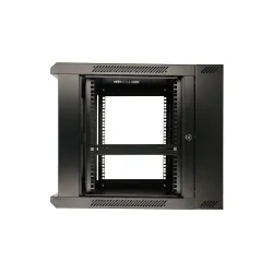 Armário Rack Extralink 9U 600x600 AZH Preto, montado na parede, de duas seções - Imagem 8