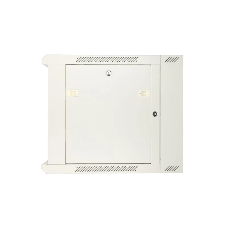 Stěnová Rack Skříň Extralink 9U 600x600 Šedá, Dvousekční - Obrázek 7