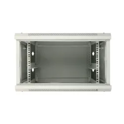 Extralink 6U Wall-Mounted Rack Cabinet 600x600 Grey, Full Steel Doors - Image 5