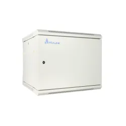 Extralink 12U 600x450 Graue Wandmontierte Rack-Schränke, Volle Metalltüren - Bild 2