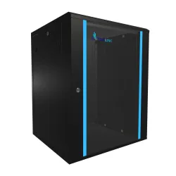Extralink 15U 600x600 Siyah Rack Dolabı, Duvara Monte